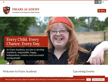 Tablet Screenshot of friarsacademy.org